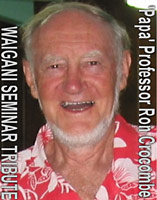 Papa Professor Dr. Ron Crocombe, tribute at 2008 Waigani Seminar 
